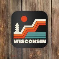 Retro Wisconsin Outdoors Nature Coaster thumb 0