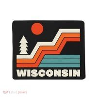 Retro Wisconsin Outdoors Nature Mousepad thumb 0