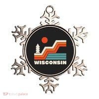 Retro Wisconsin Outdoors Nature Ornament thumb 0
