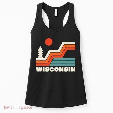 Retro Wisconsin Outdoors Nature Women's Tank Top