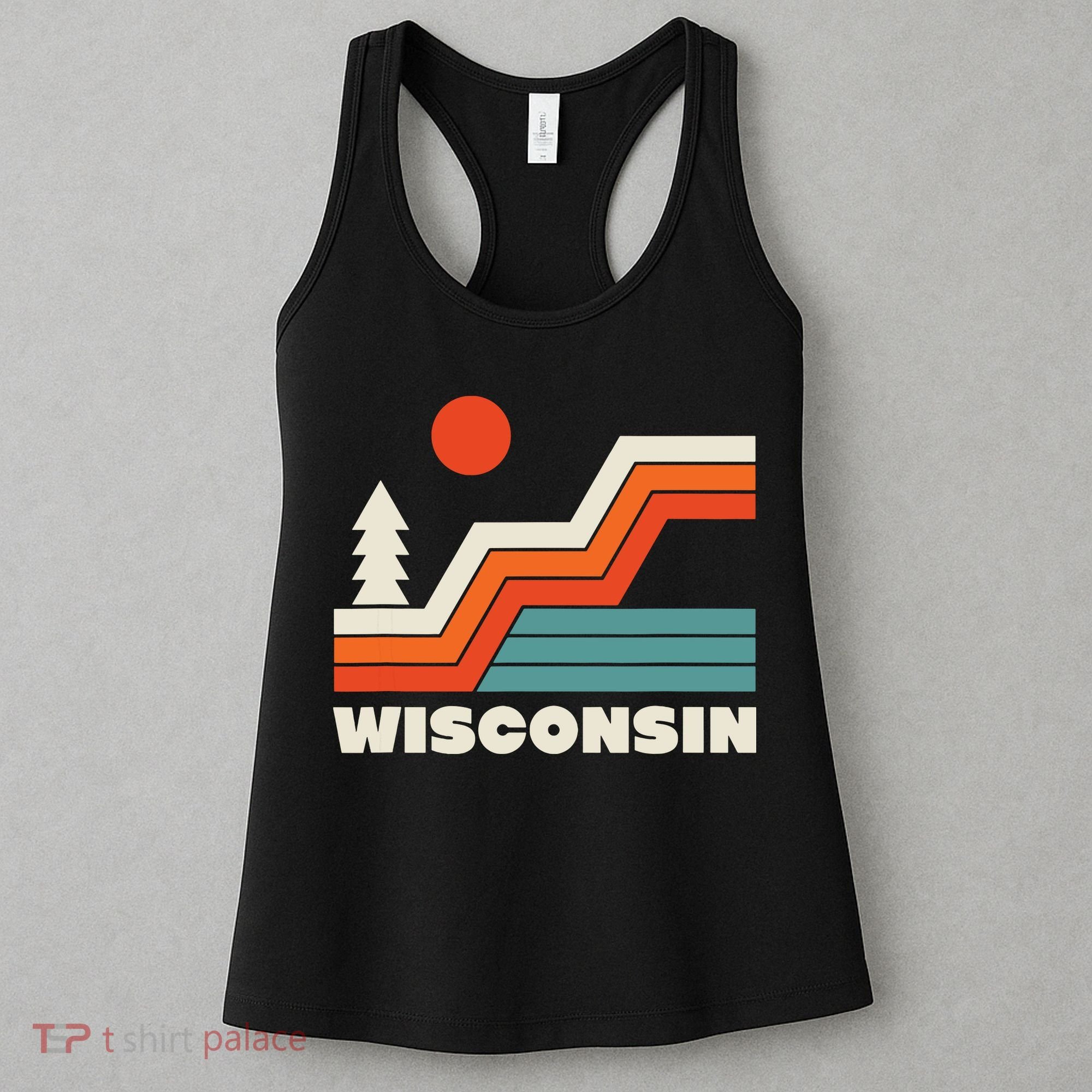 Retro Wisconsin Outdoors Nature Women's Tank Top