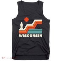Retro Wisconsin Outdoors Nature Tank Top thumb 0