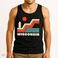 Retro Wisconsin Outdoors Nature Tank Top thumb 3