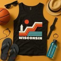 Retro Wisconsin Outdoors Nature Tank Top thumb 4