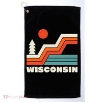 Retro Wisconsin Outdoors Nature Golf Towel thumb 0
