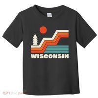 Retro Wisconsin Outdoors Nature Toddler T-Shirt thumb 0