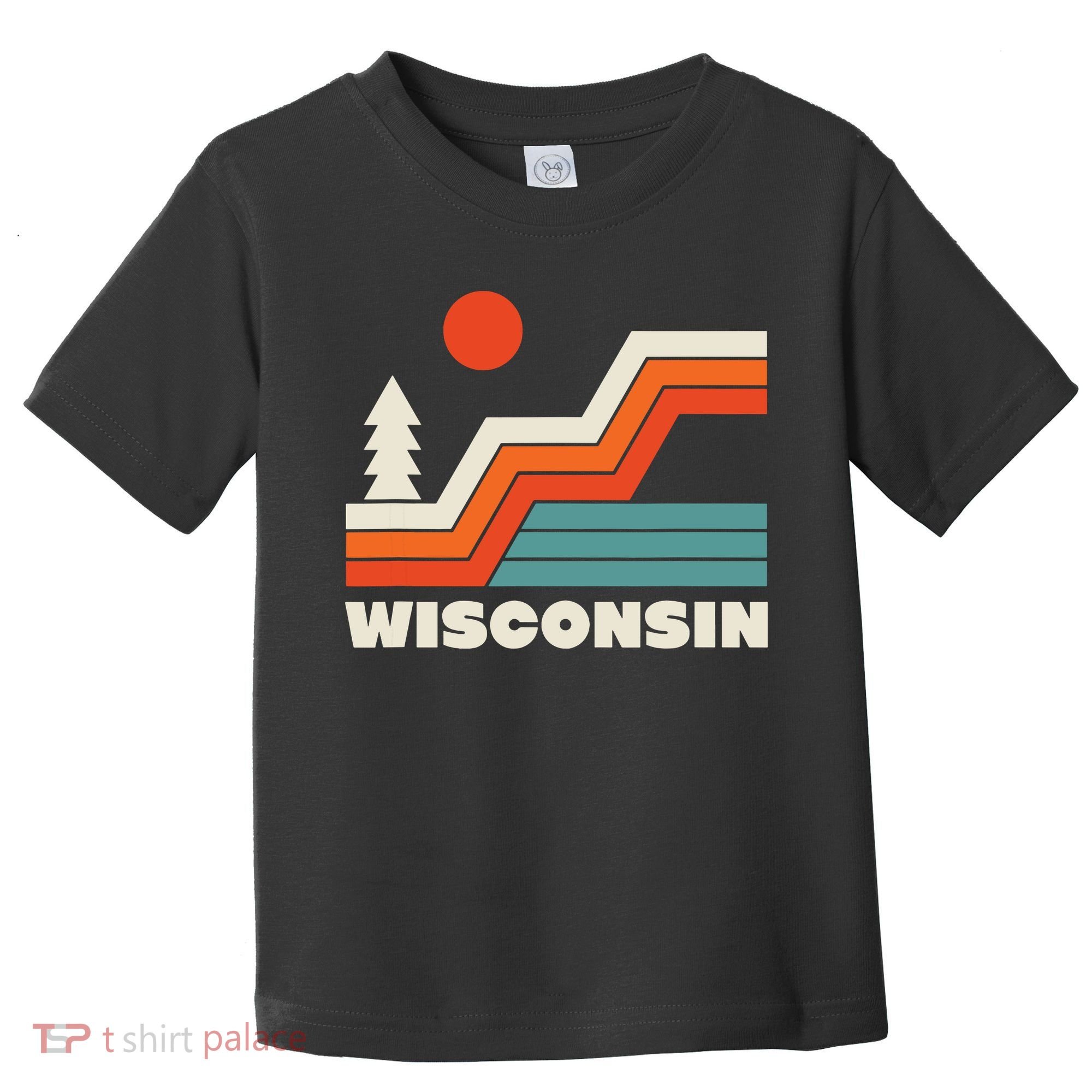 Retro Wisconsin Outdoors Nature Toddler T-Shirt