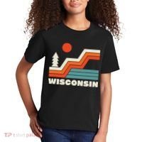Retro Wisconsin Outdoors Nature Kids T-Shirt thumb 2