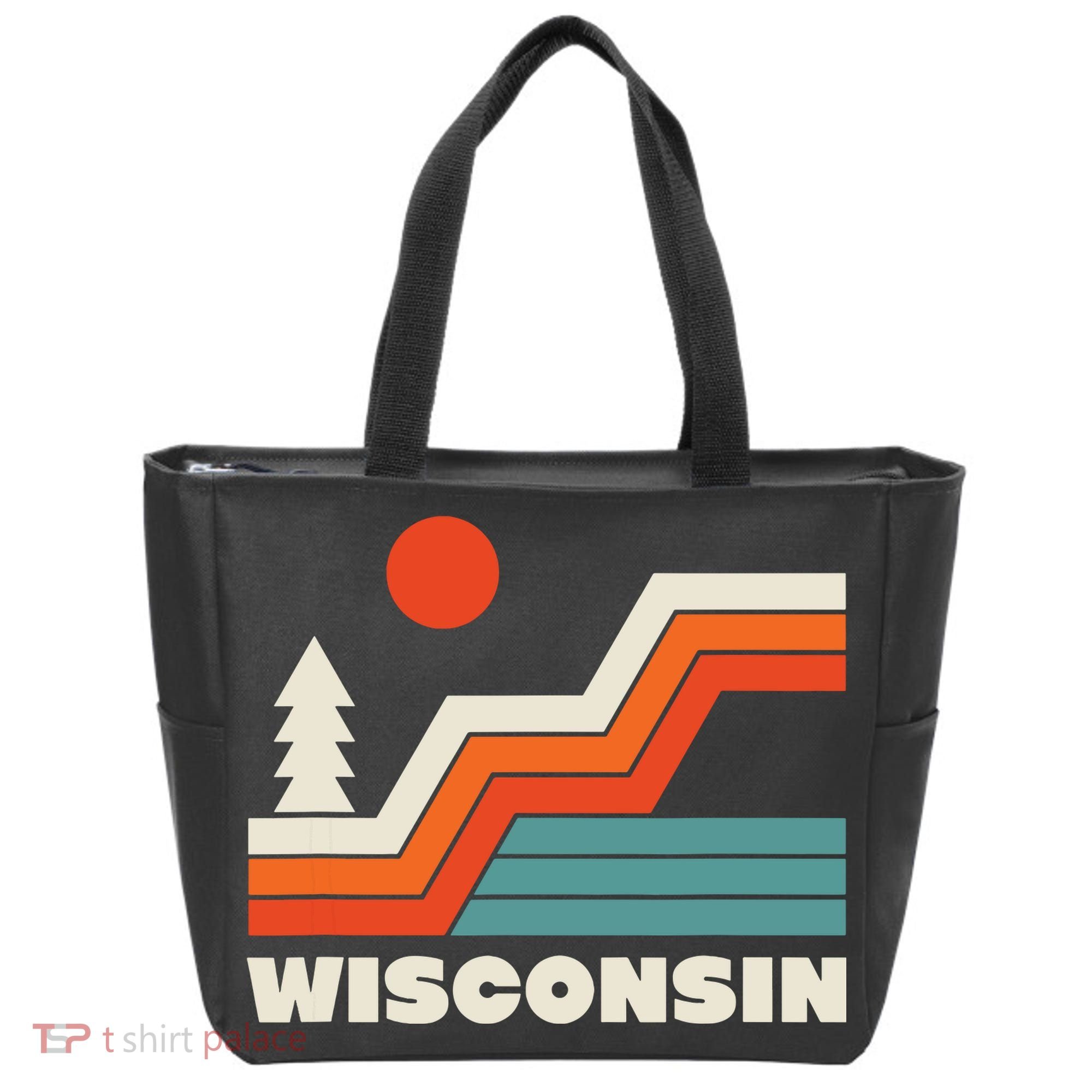 Retro Wisconsin Outdoors Nature Tote Bag