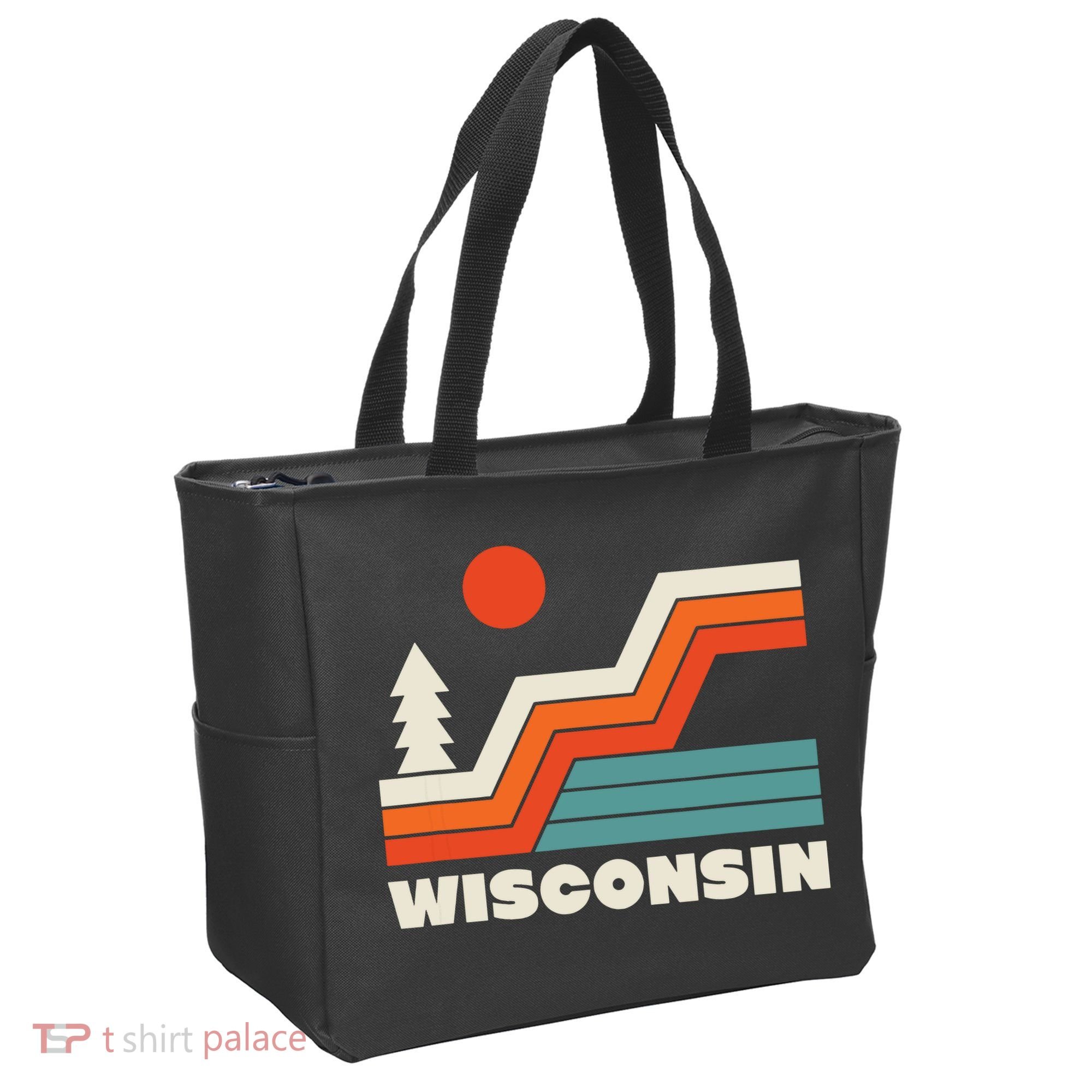 Retro Wisconsin Outdoors Nature Tote Bag