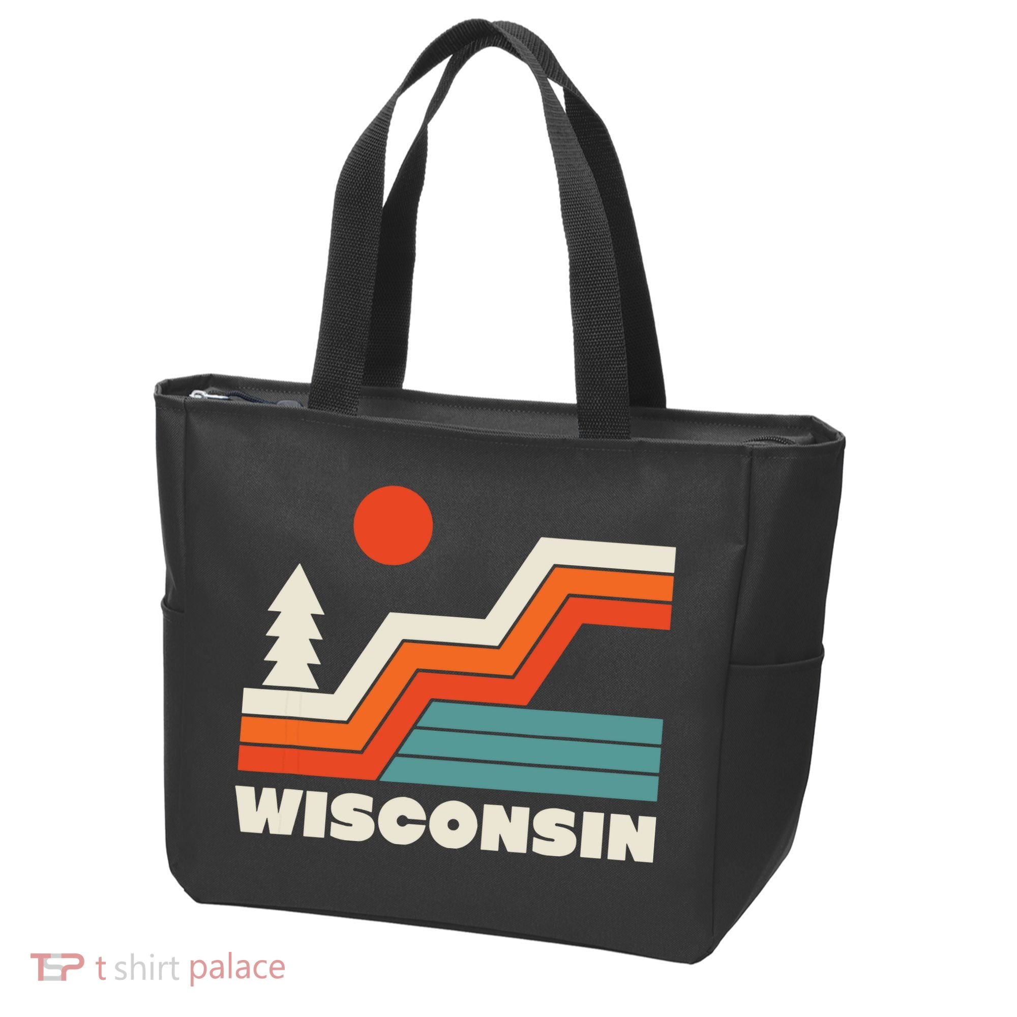 Retro Wisconsin Outdoors Nature Tote Bag