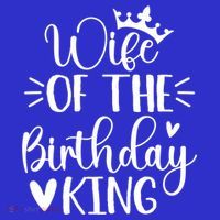 Retro Wife Of The Birthday King Husband Bday Party For Him Gift T-Shirt thumb 7
