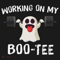 Retro Working On My Booty Cute Funny Boujee Ghost Halloween Women's T-Shirt thumb 6