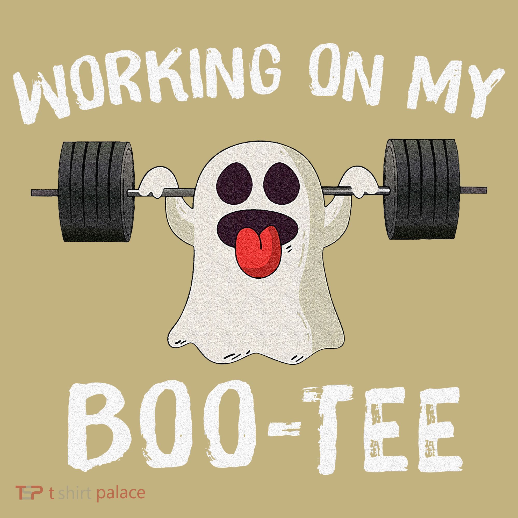 Retro Working On My Booty Cute Funny Boujee Ghost Halloween Mousepad