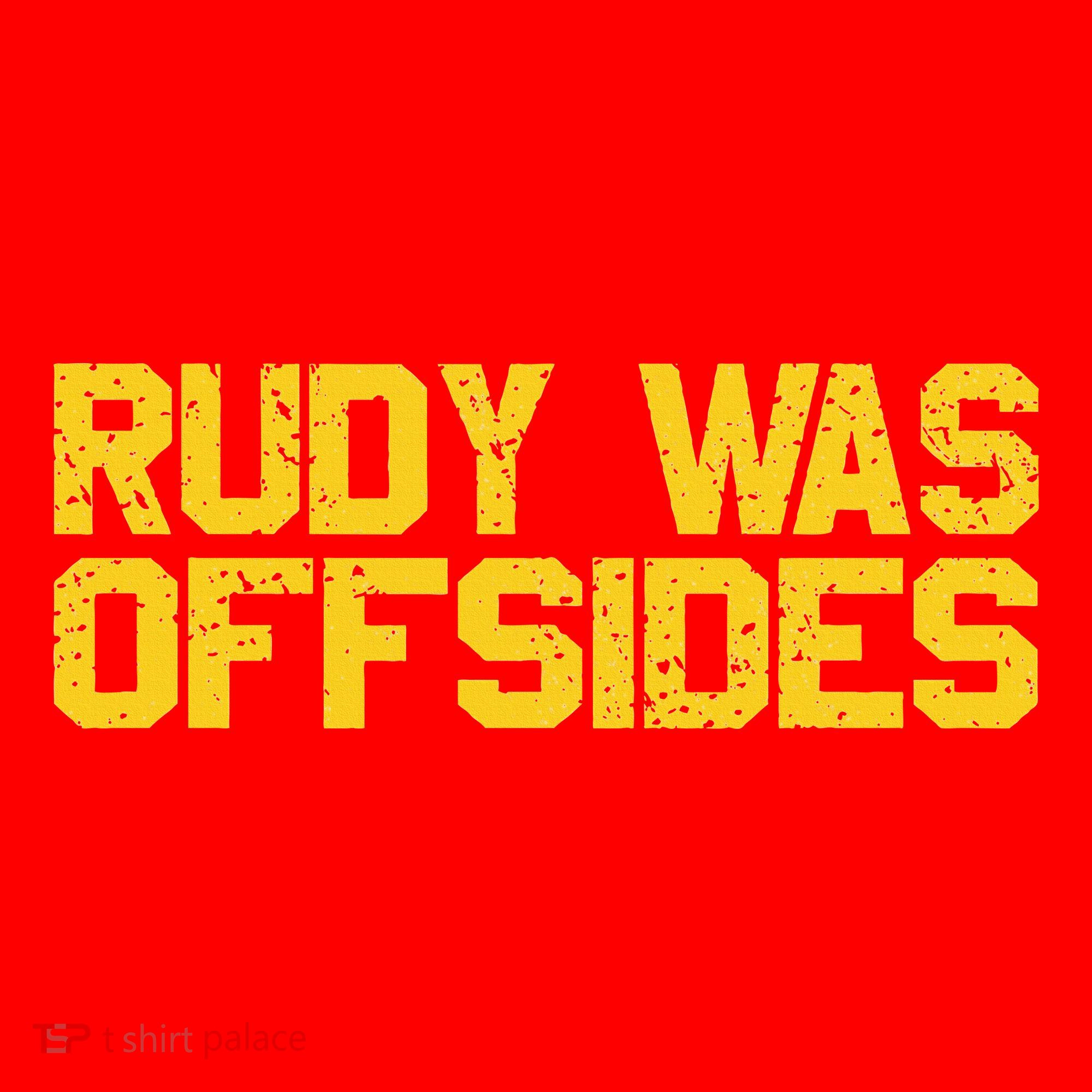 Rudy Was Offsides Red South California Funny Rivalry Fan Long Sleeve Shirt