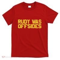 Rudy Was Offsides Red South California Funny Rivalry Fan T-Shirt thumb 0