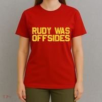 Rudy Was Offsides Red South California Funny Rivalry Fan T-Shirt thumb 4