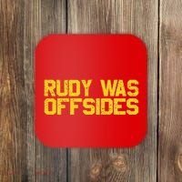 Rudy Was Offsides Red South California Funny Rivalry Fan Coaster thumb 0