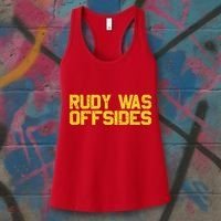 Rudy Was Offsides Red South California Funny Rivalry Fan Women's Tank Top thumb 3