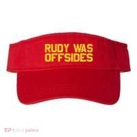Rudy Was Offsides Red South California Funny Rivalry Fan Visor thumb 0