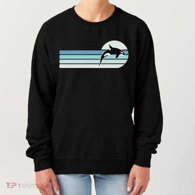 Retro Whale Orca Women's Sweatshirt