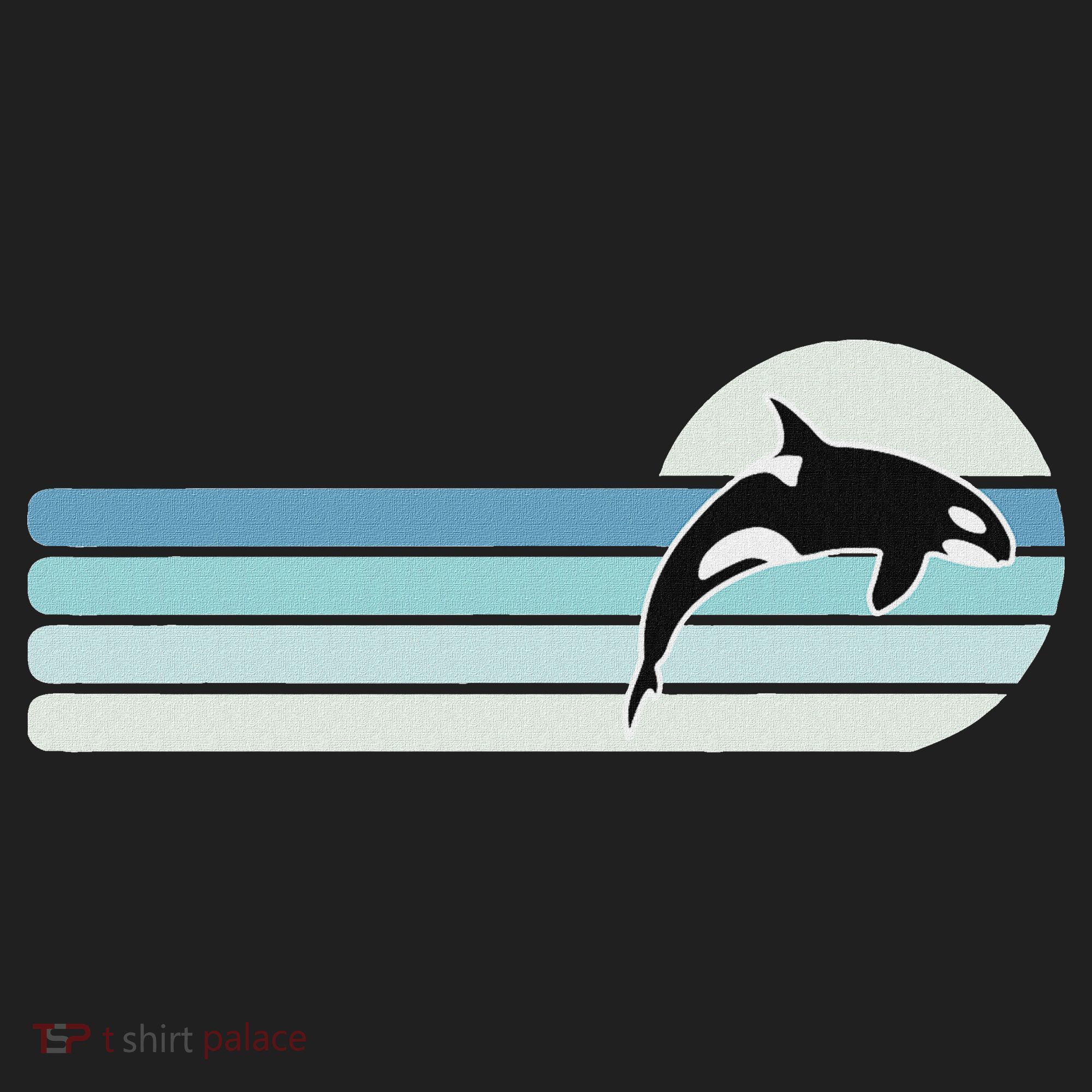 Retro Whale Orca Women's Sweatshirt