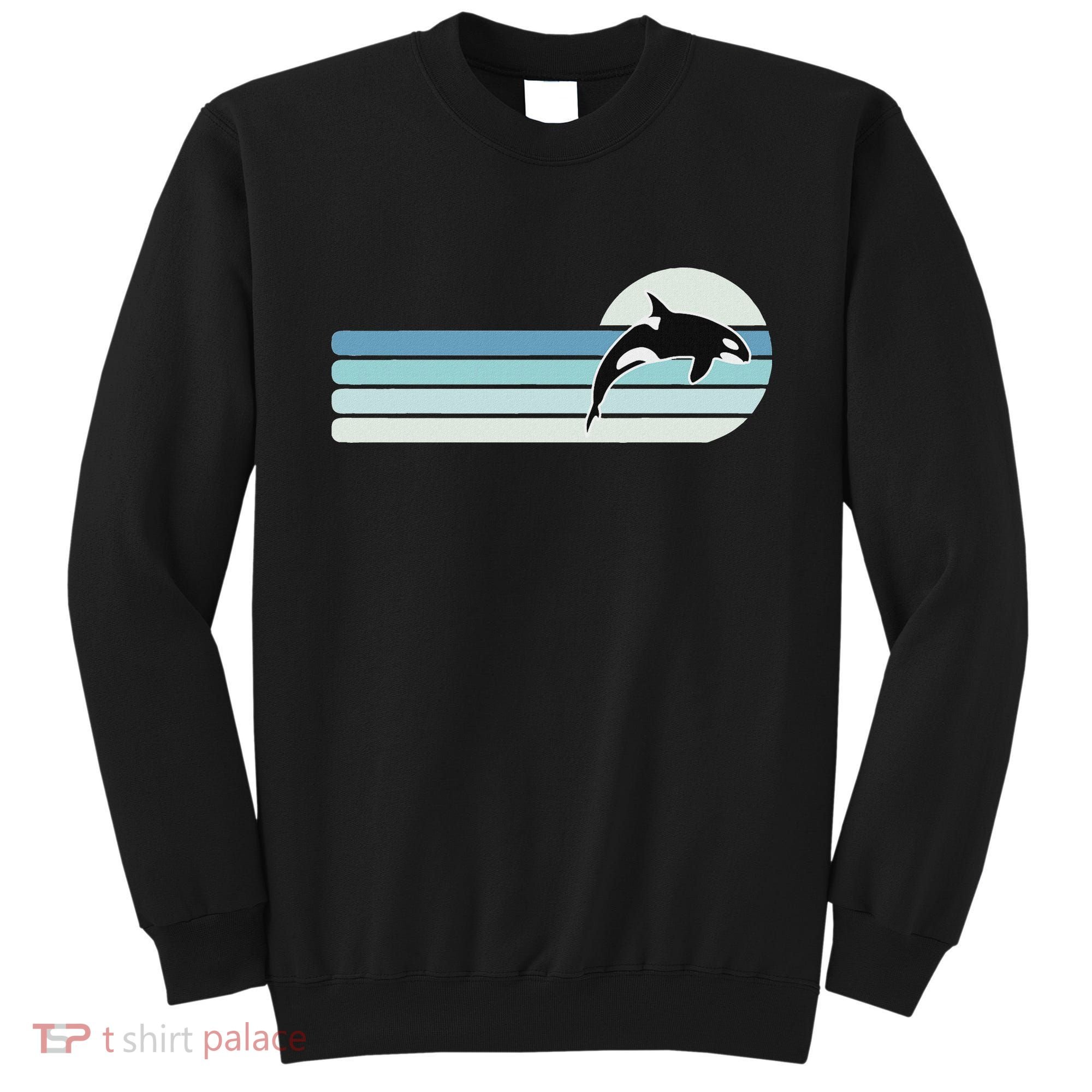 Retro Whale Orca Sweatshirt