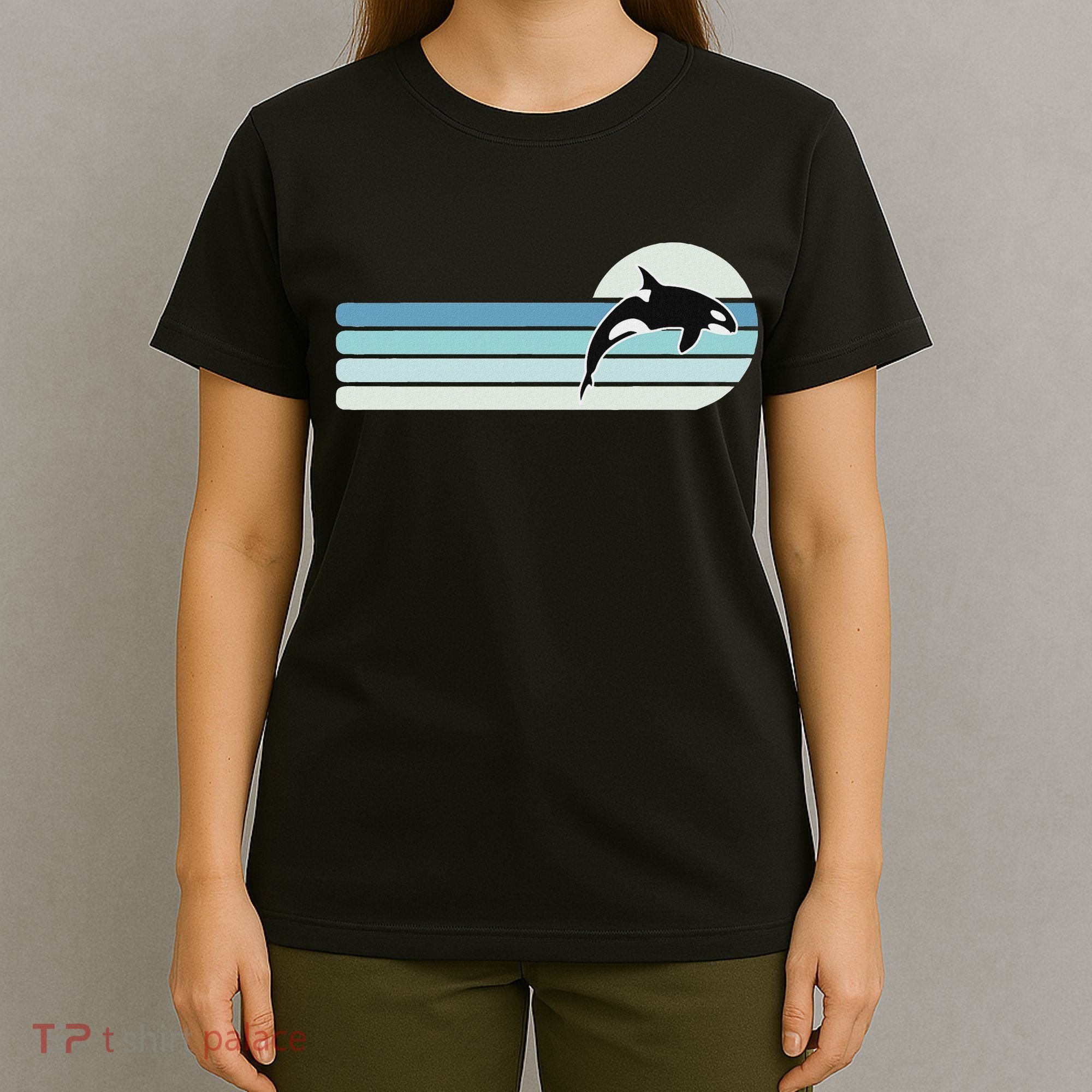 Retro Whale Orca T-Shirt