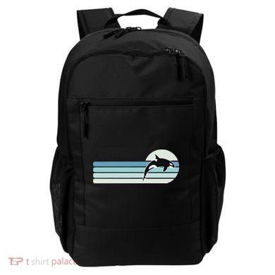 Retro Whale Orca Backpack