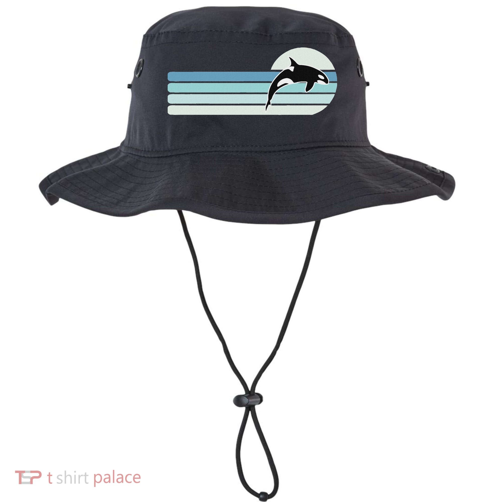 Retro Whale Orca Bucket Hat