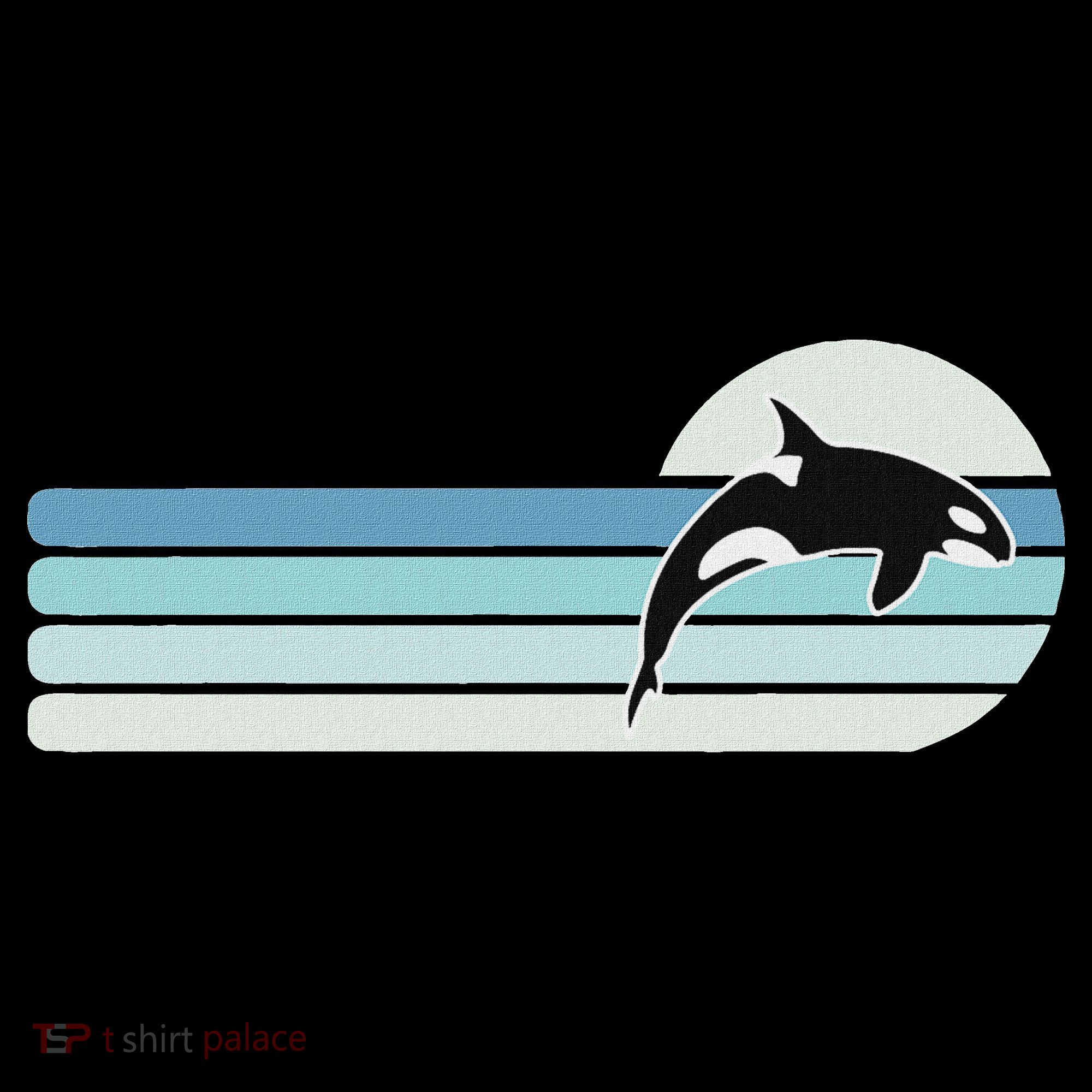 Retro Whale Orca Coaster