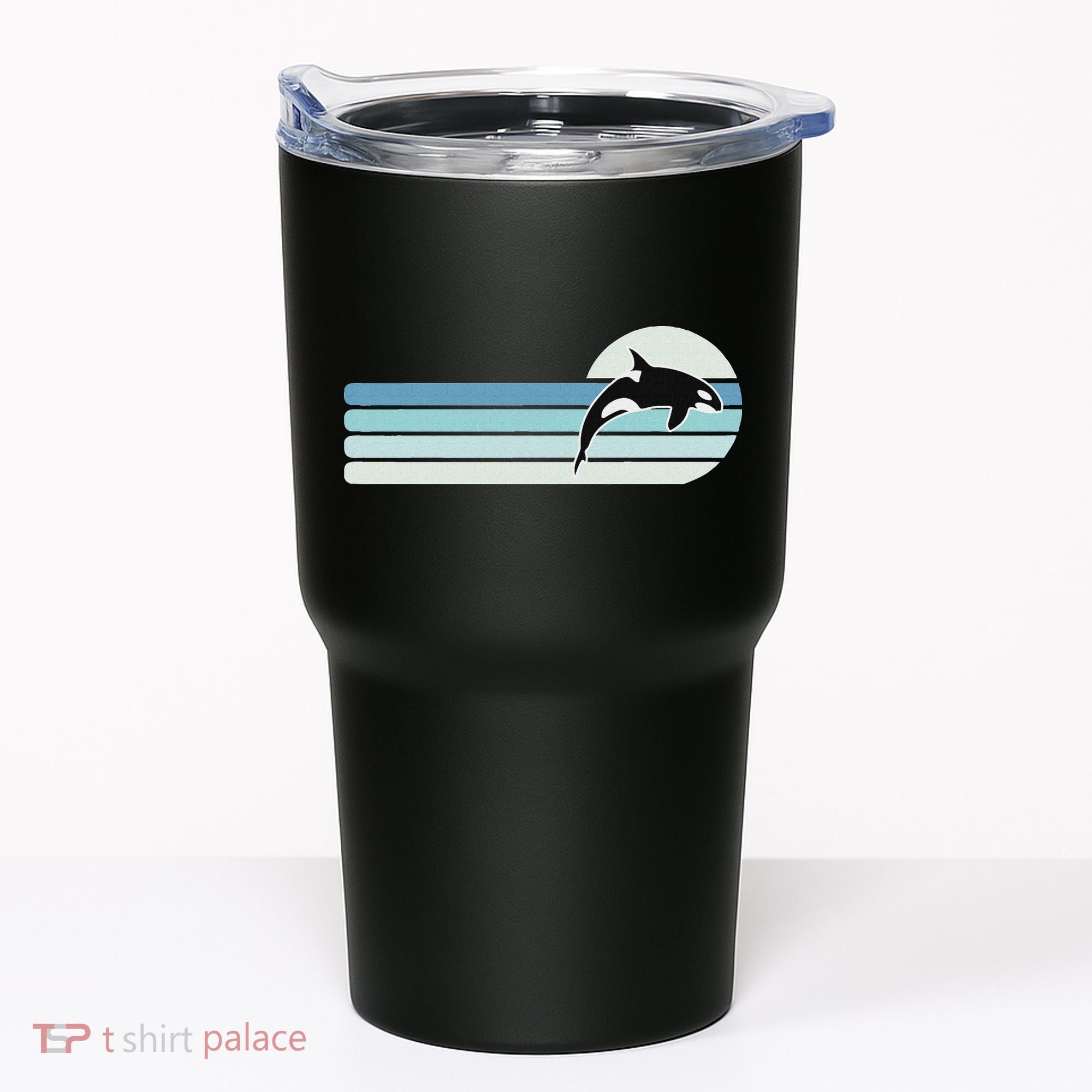 Retro Whale Orca Tumbler