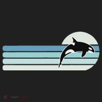 Retro Whale Orca Tumbler thumb 3