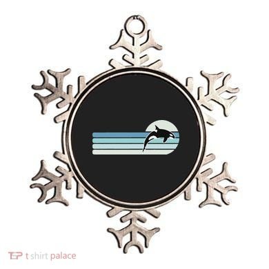 Retro Whale Orca Ornament