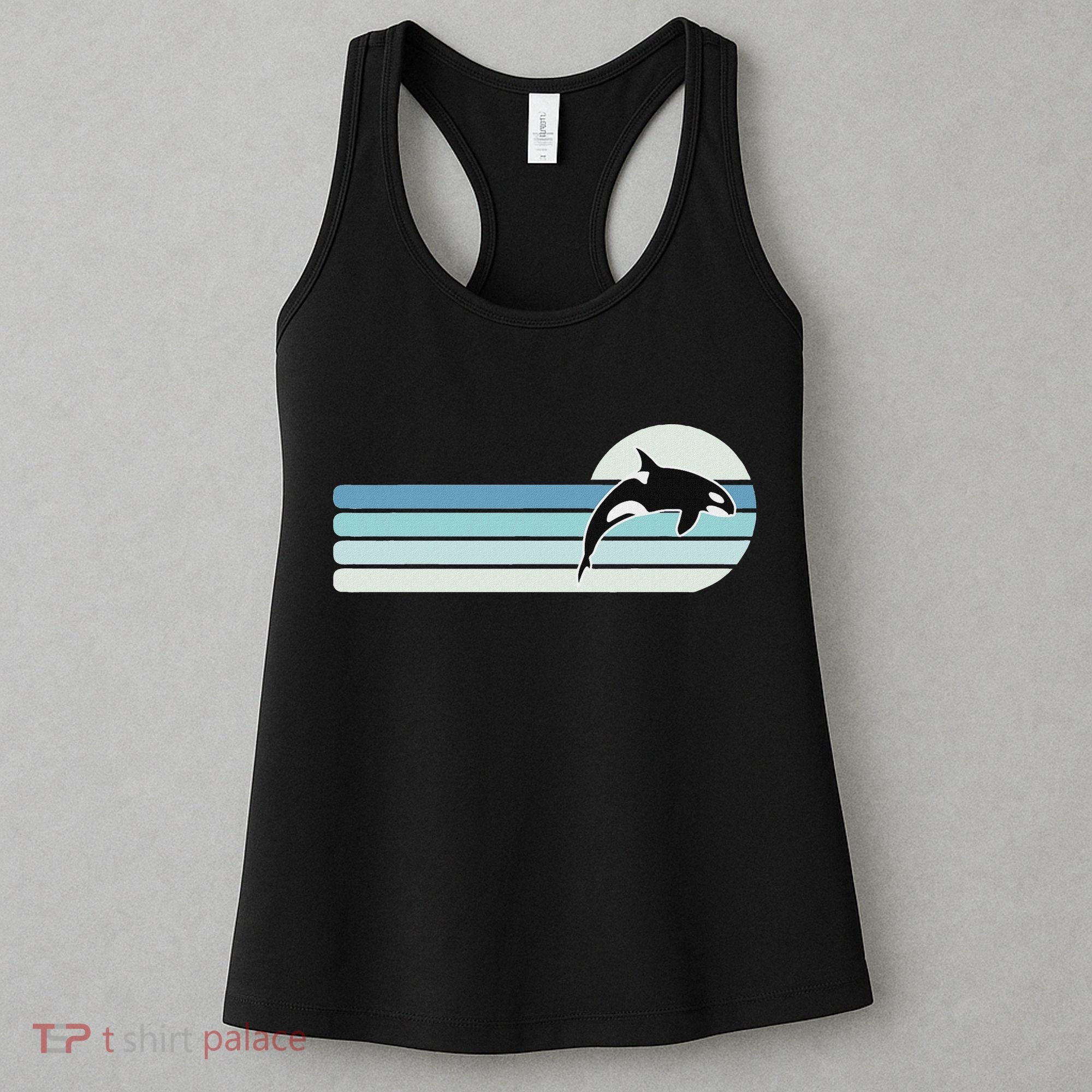 Retro Whale Orca Women's Tank Top
