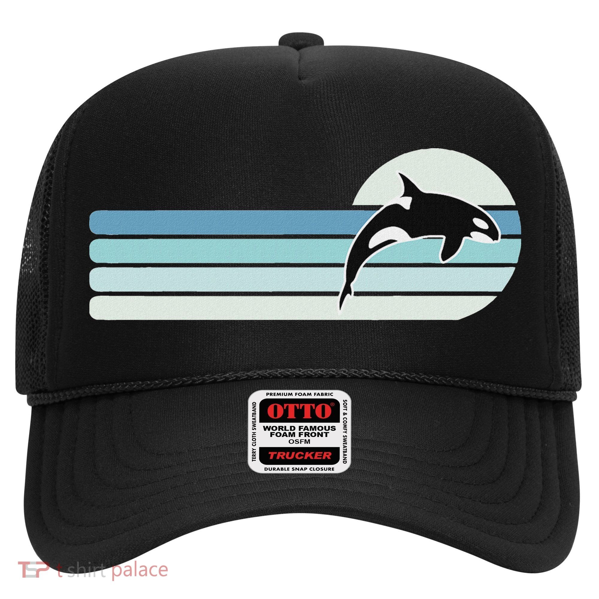 Retro Whale Orca Hat