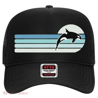 Retro Whale Orca Hat