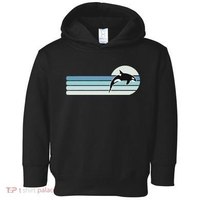 Retro Whale Orca Toddler Hoodie