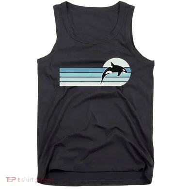 Retro Whale Orca Tank Top