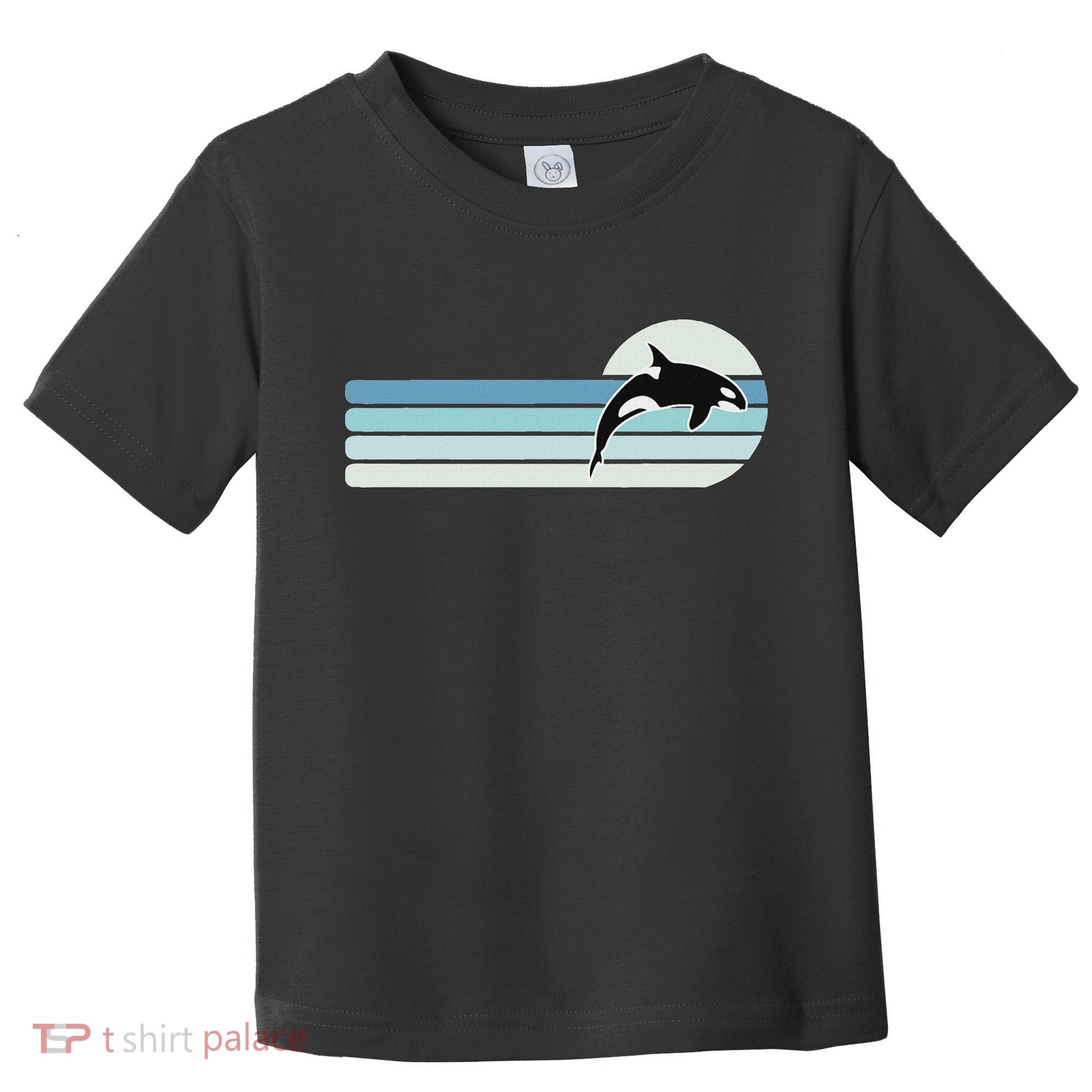 Retro Whale Orca Toddler T-Shirt