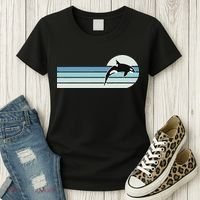 Retro Whale Orca Women's T-Shirt thumb 3