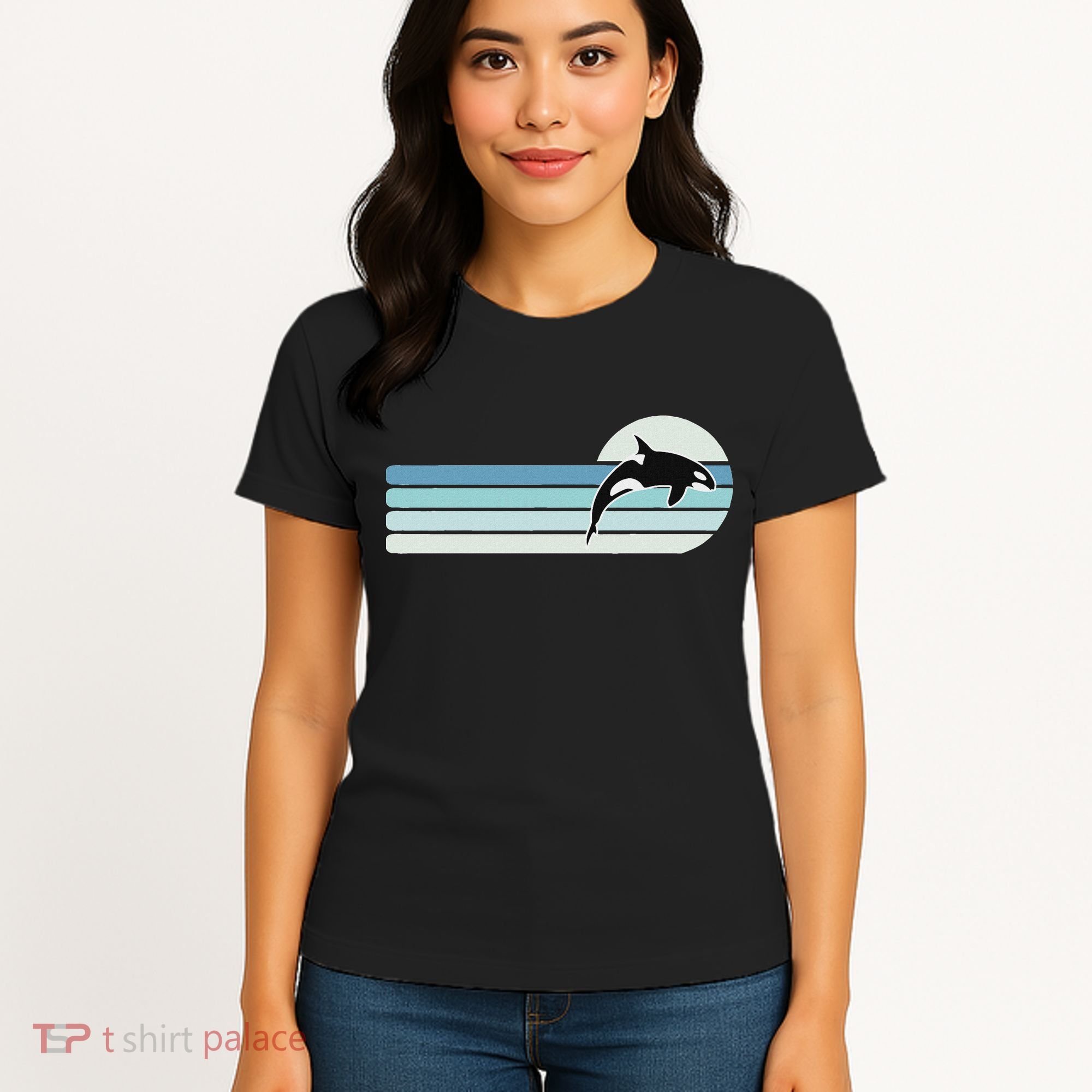 Retro Whale Orca Women's T-Shirt