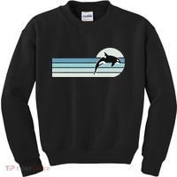 Retro Whale Orca Kids Sweatshirt thumb 0