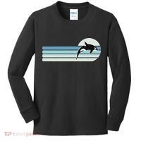 Retro Whale Orca Kids Long Sleeve Shirt thumb 0