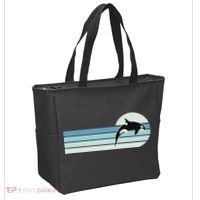 Retro Whale Orca Tote Bag thumb 2
