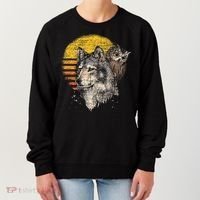 Retro Wolf Owl Women's Sweatshirt thumb 0
