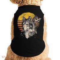 Retro Wolf Owl Doggie Tank thumb 0