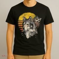 Retro Wolf Owl T-Shirt thumb 3