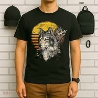 Retro Wolf Owl T-Shirt thumb 6