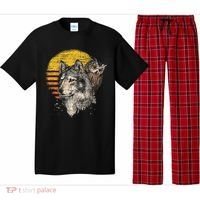 Retro Wolf Owl Pajama Set thumb 0
